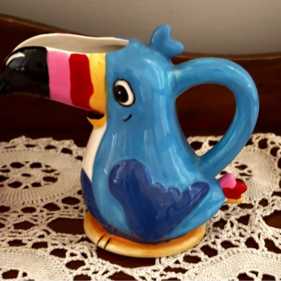 Tony the Tiger and Toucan Sam Kellogg's Cereal Suger, Milk Servers Y2K Porcelain - Picture 2 of 9